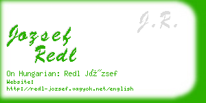 jozsef redl business card